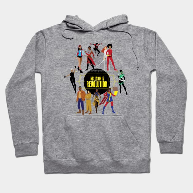 (Ms. Marvel Variant) Inclusion Is Revolution Hoodie by ForAllNerds